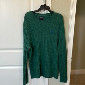 Abercrombie & Fitch Green Cable Knit Men’s Sweater